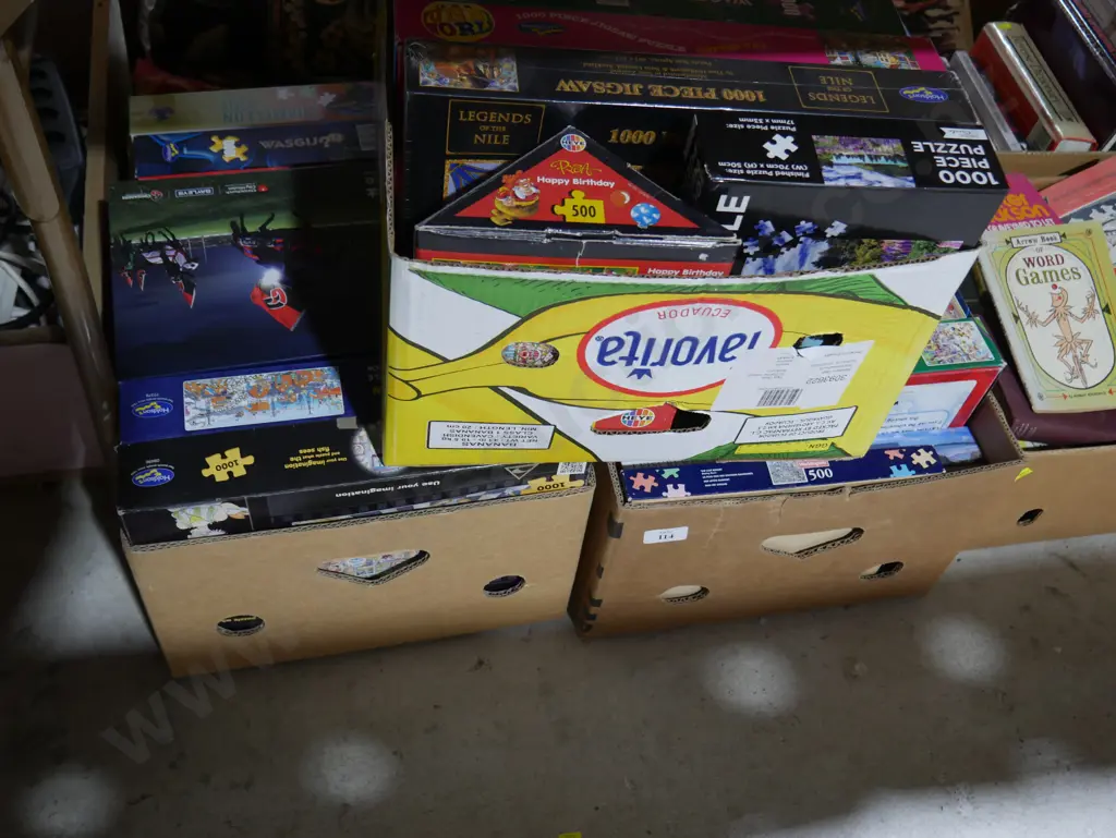 3 boxes of jigsaw puzzles Image 1++