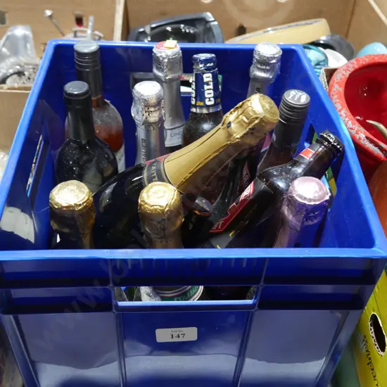 Box of wine etc
