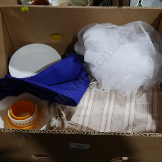 Assorted linen etc