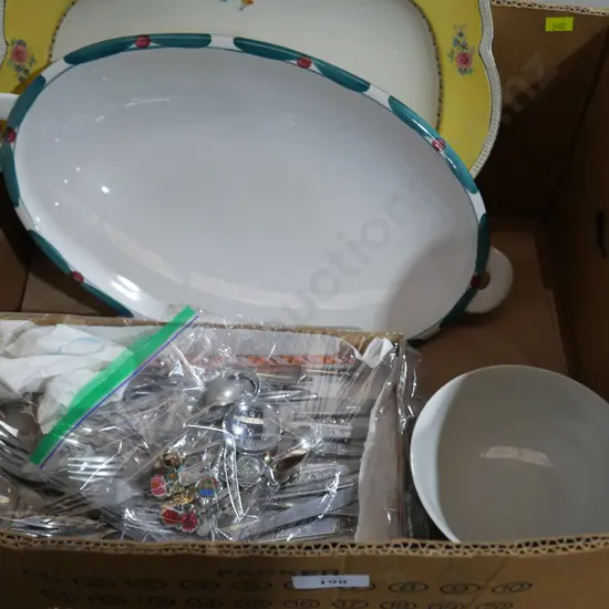 Platters, cutlery
