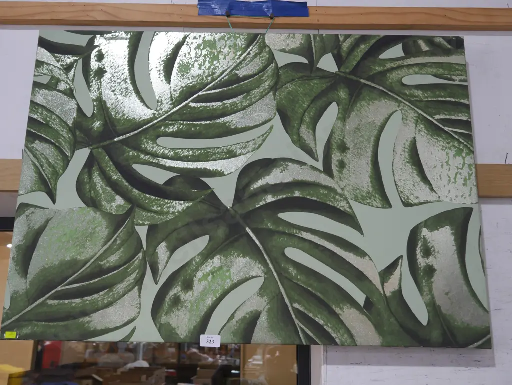 Green leaves canvas Image 1++