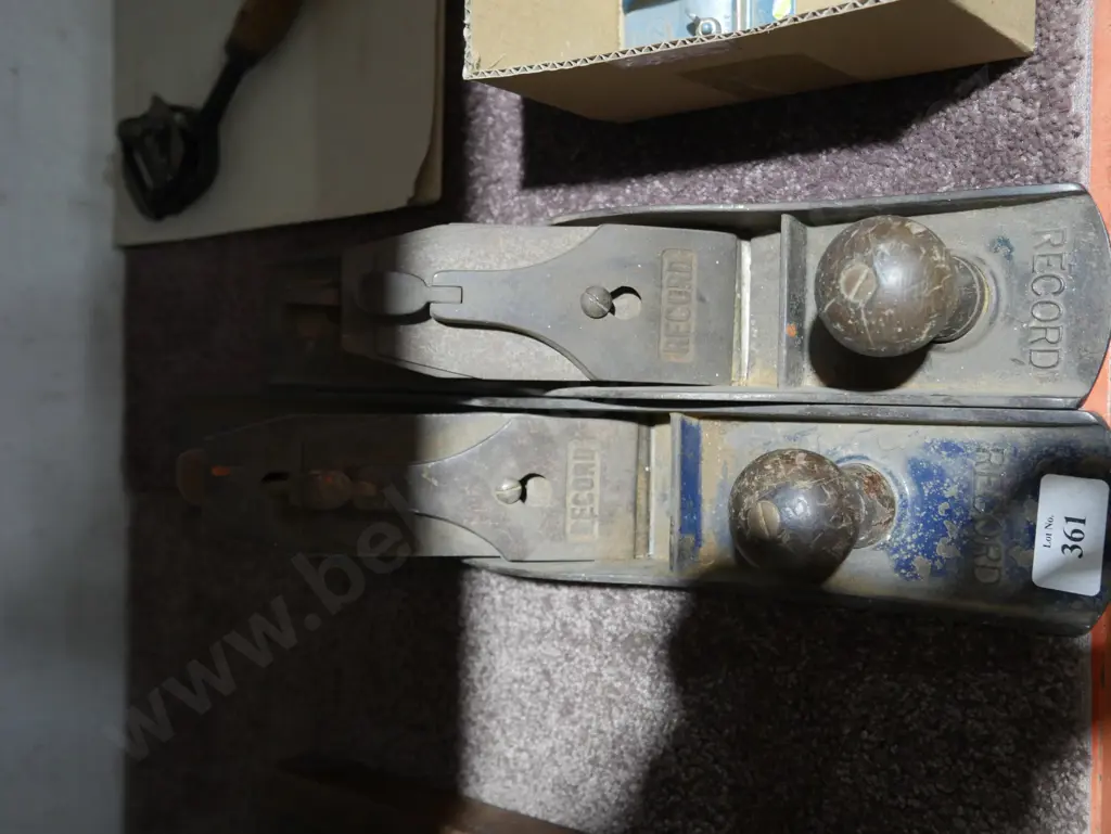 2 vintage record wood planes Image 1++