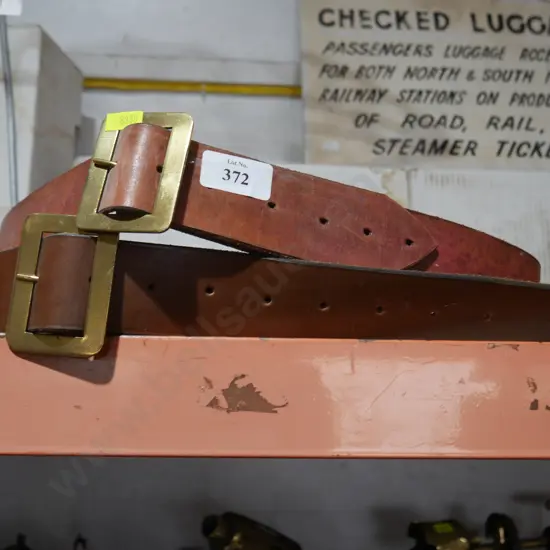 2 leather belts