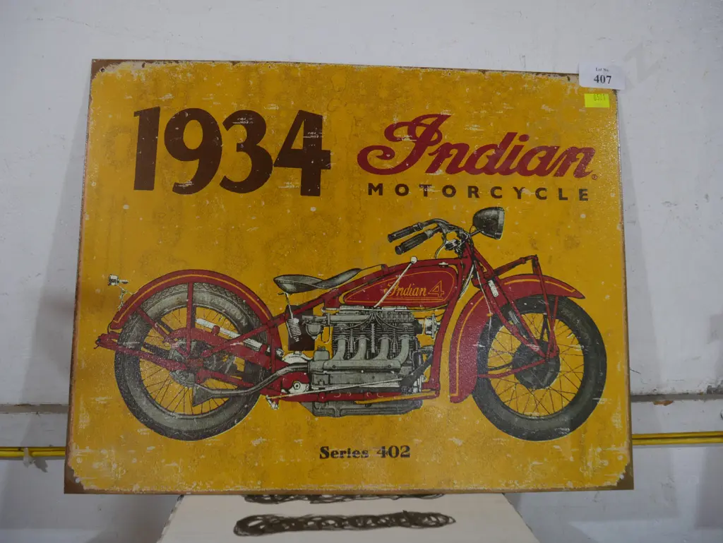 Indian motorcycle tin Image 1++