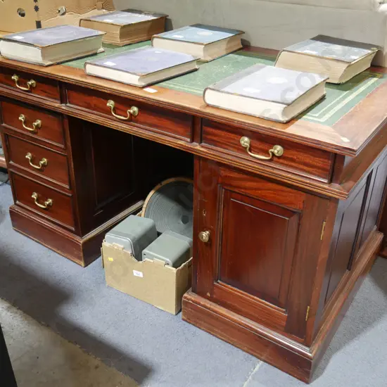 Leather top desk