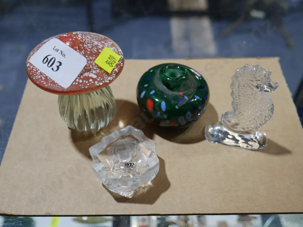 Glass mushroom etc Image 1++