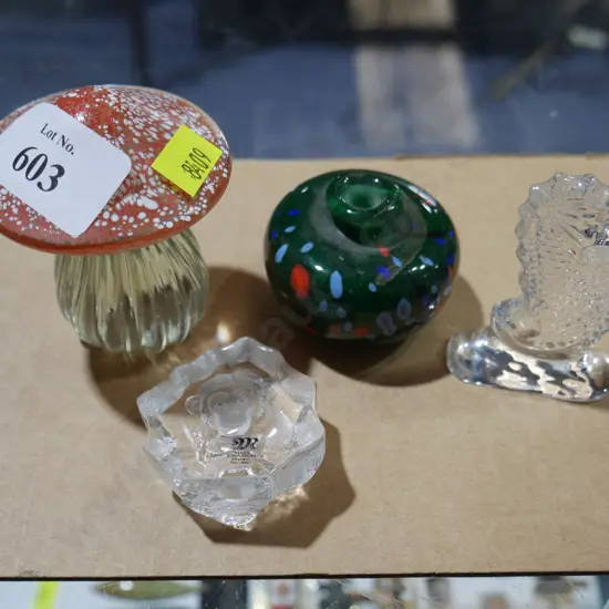 Glass mushroom etc