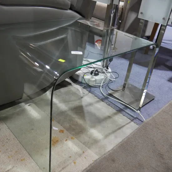 Glass coffee table