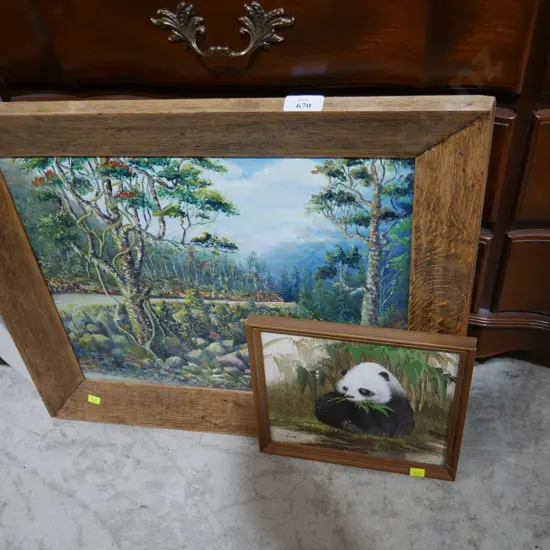 2 oil paintings