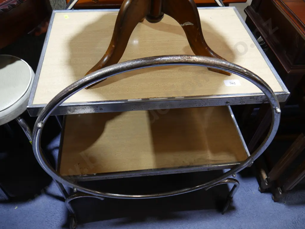 Chrome tea wagon Image 1++