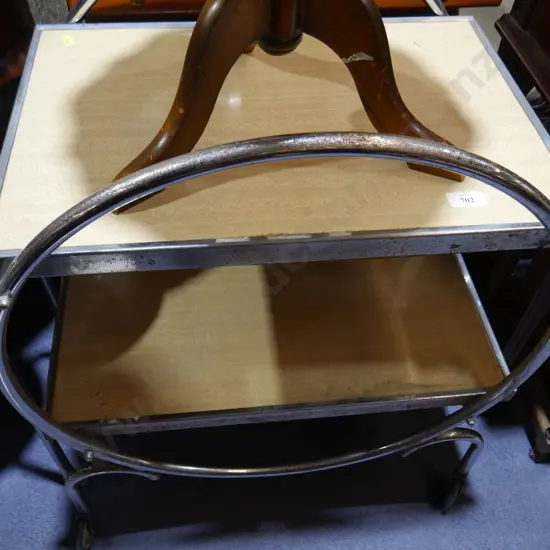 Chrome tea wagon