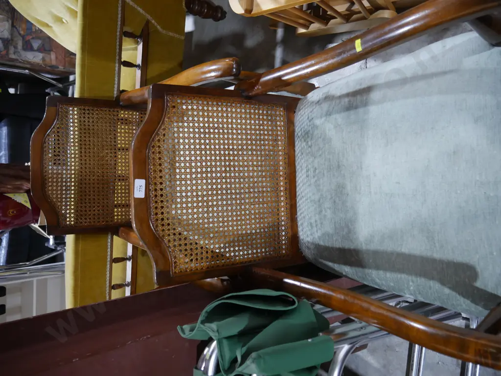 2 cane back occasional chairs Image 1++