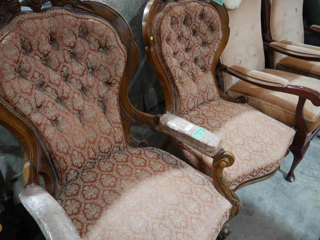 Victorian ladies and gents chairs Image 1++