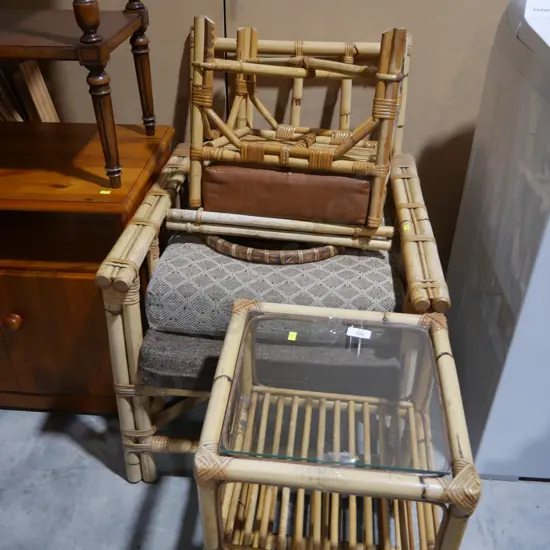 Cane chair set