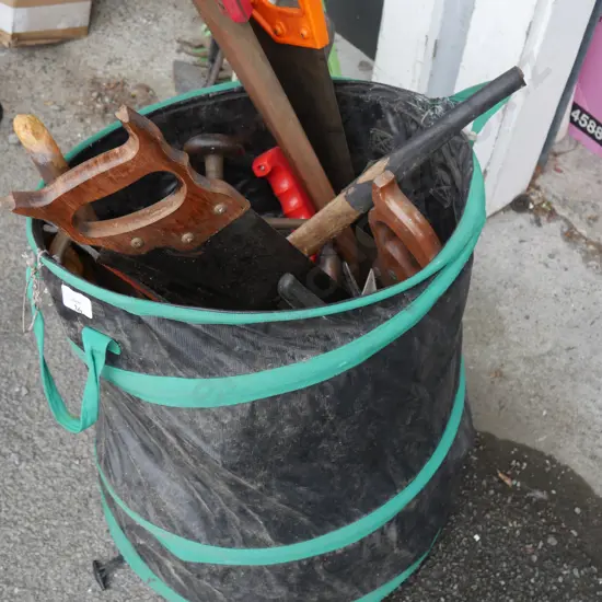 Bag of saws, garden tools