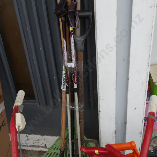 Walking poles, garden tools
