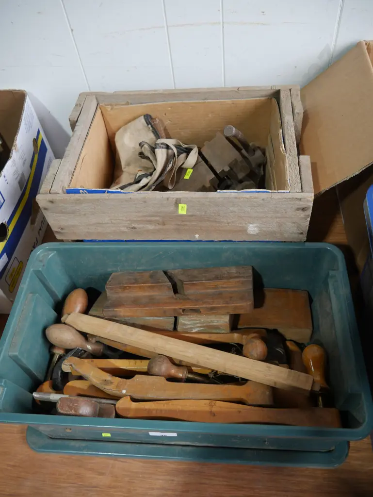 2 boxes of tools, vice etc Image 1++
