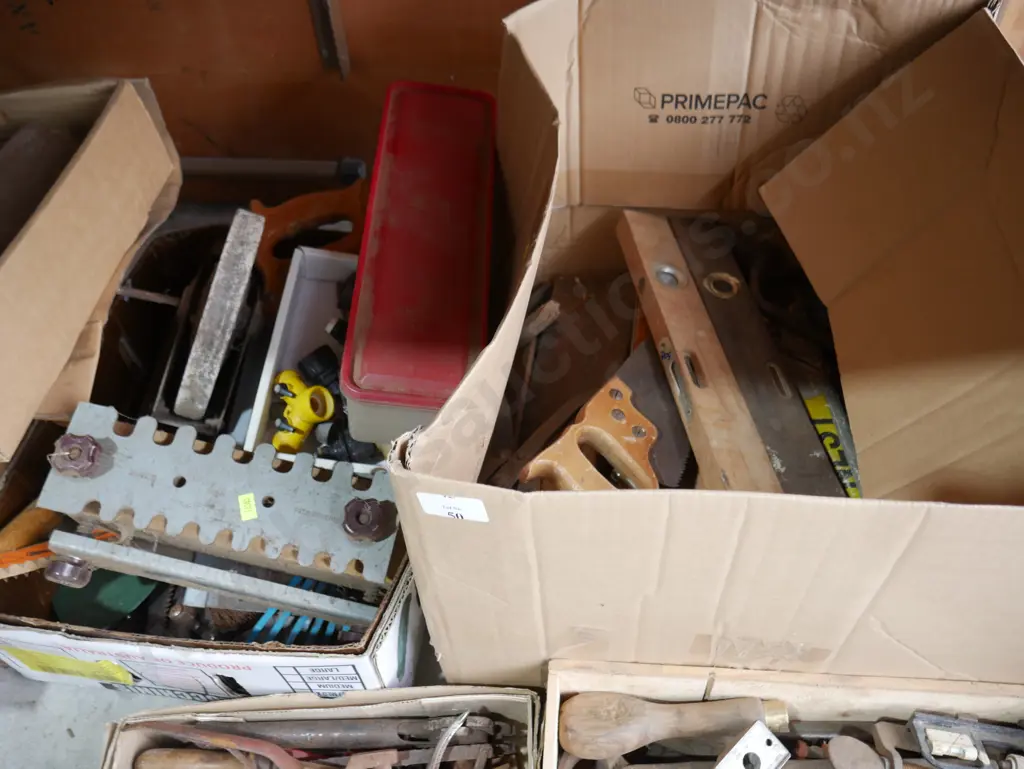 7 boxes assorted tools etc Image 1++
