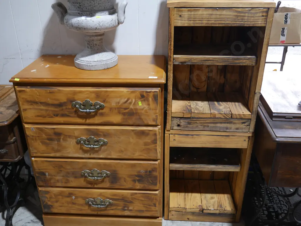 Tallboy and pair of bedsides Image 1++