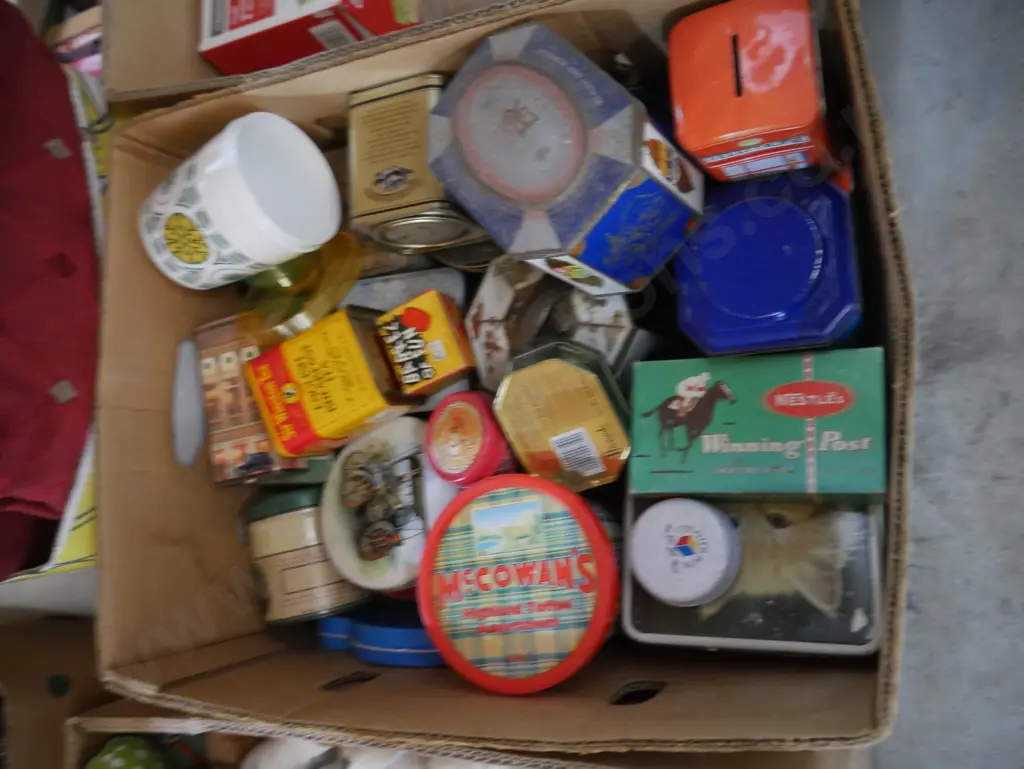 Box of old tins Image 1++