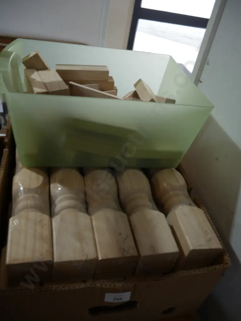 Box of wood turnings Image 1++