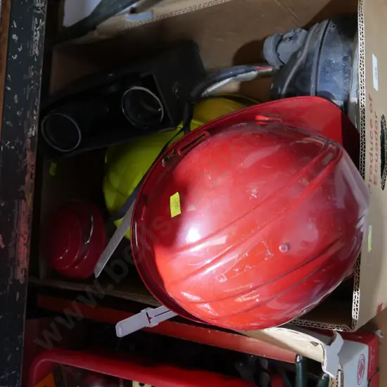 Hard hats, binocular etc
