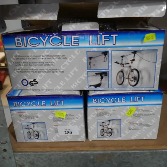 4 bicycle lifts