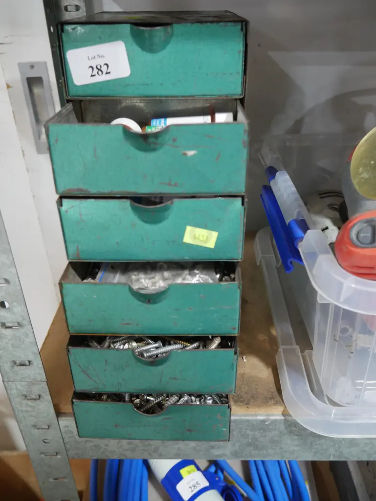 Metal drawer full of screws Image 1++