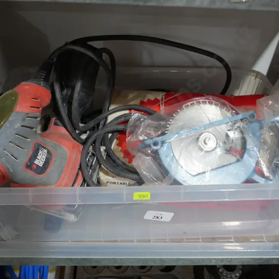 Black & Decker sander, circular saw etc