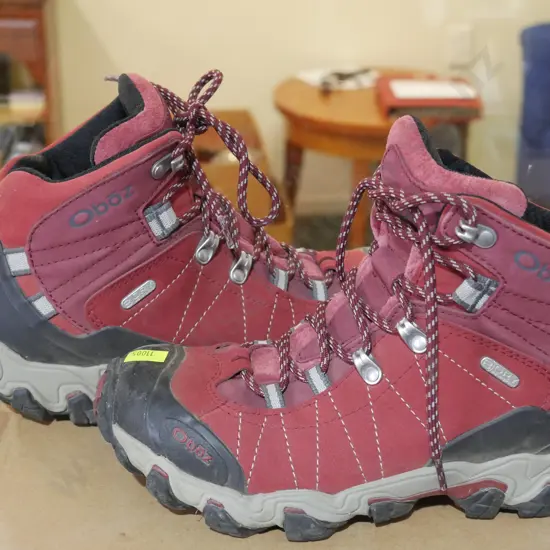 Oboz tramping boots. US size 8