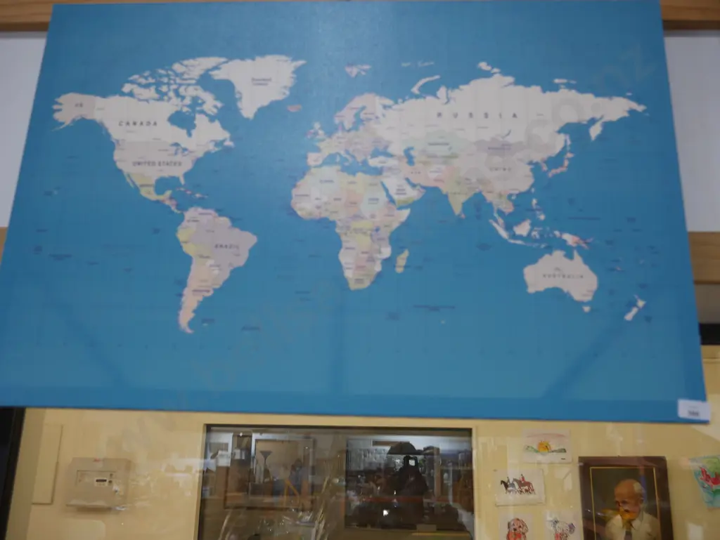 Canvas world map Image 1++