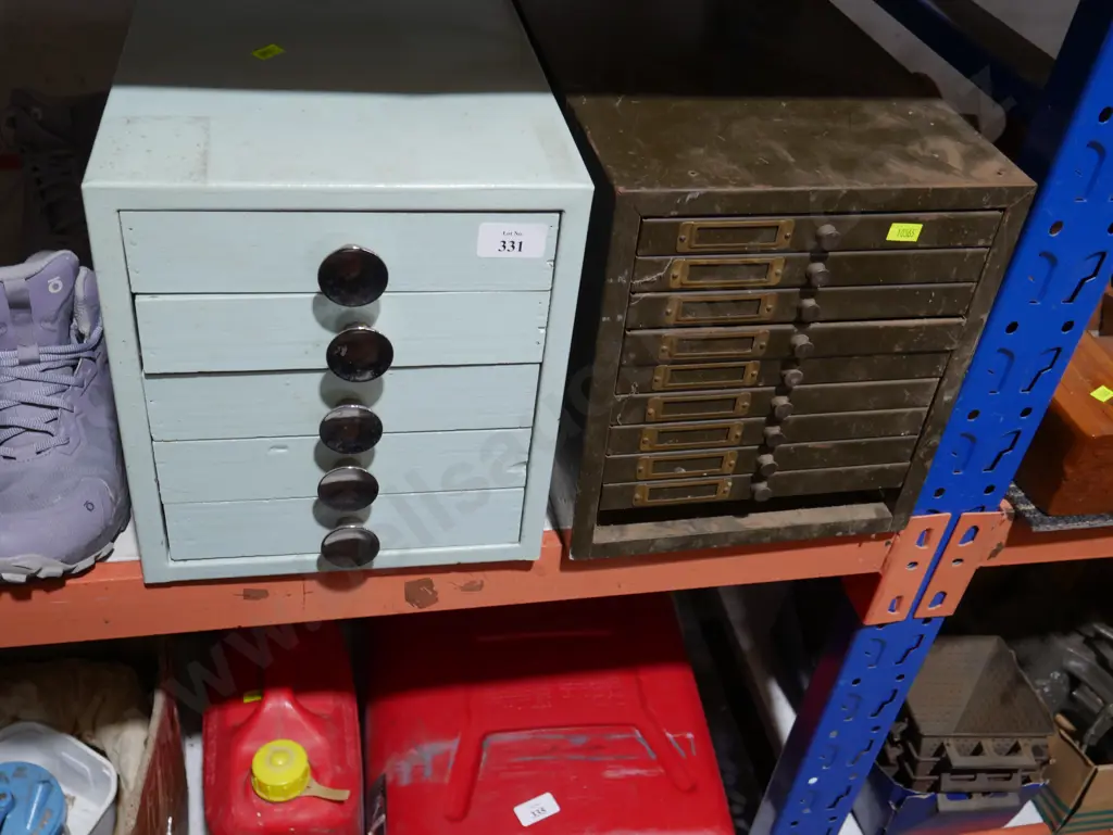 Two sets of storage drawers Image 1++