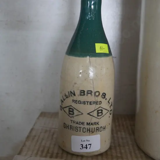 Ballin Brothers Christchurch, stone bottle