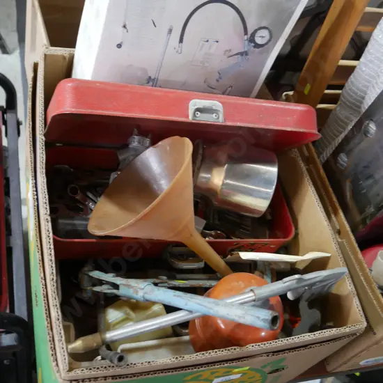 Spanners spray paint guns etc