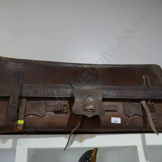 Antique travel trunk