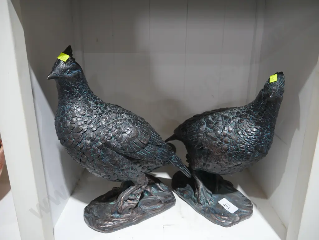 Pair of pheasant figurines Image 1++