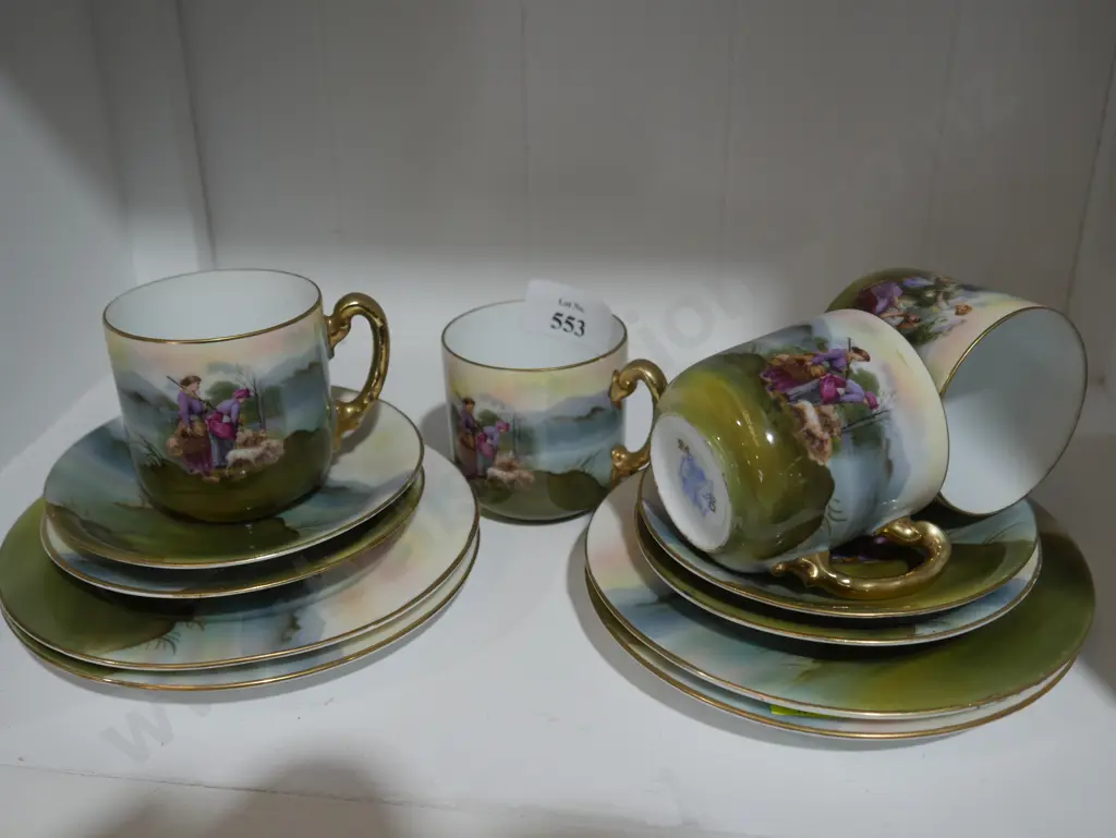 4 Royal Bayreuth trios Image 1++