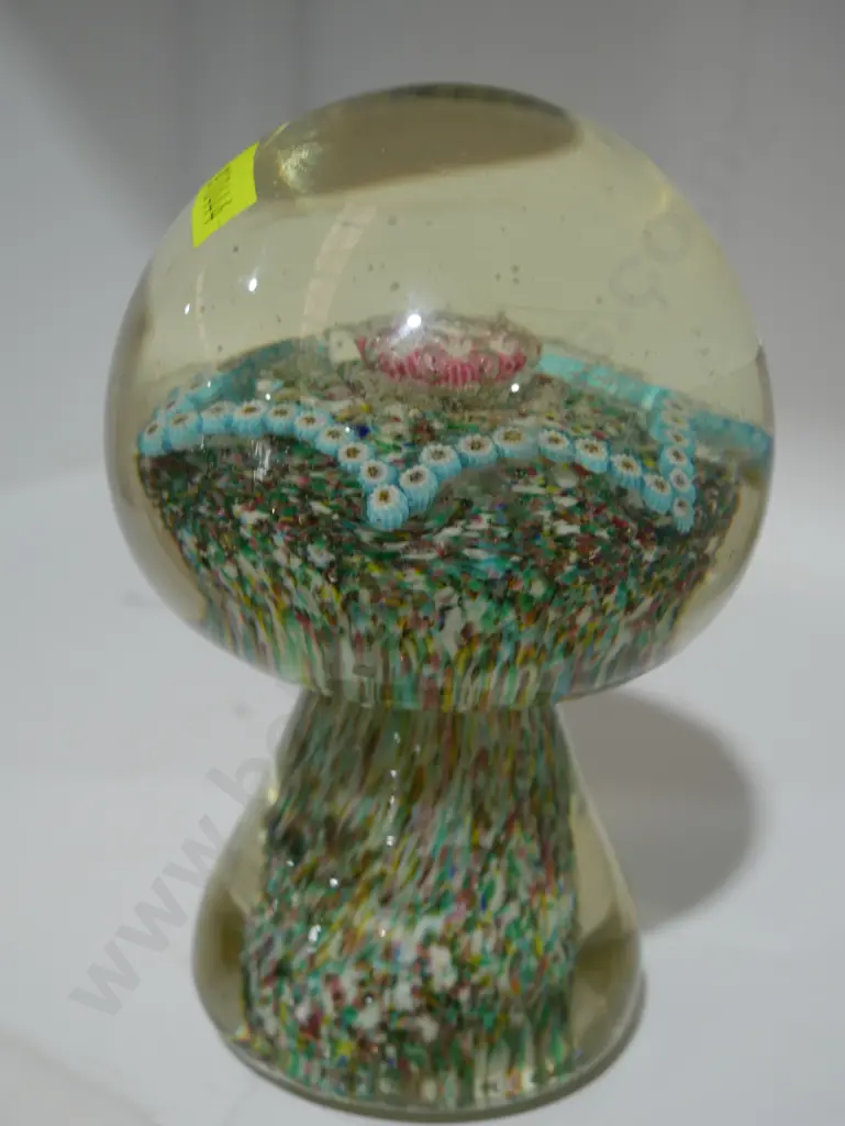 1850s Scottish glass mushroom paperweight Image 1++