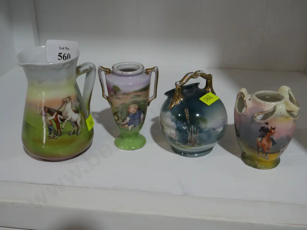 4 Royal Bayreuth vases Image 1++