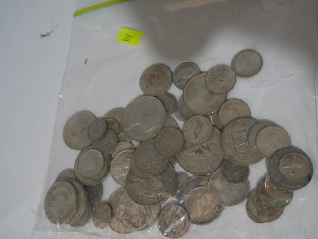 NZ coins with silver content Image 1++