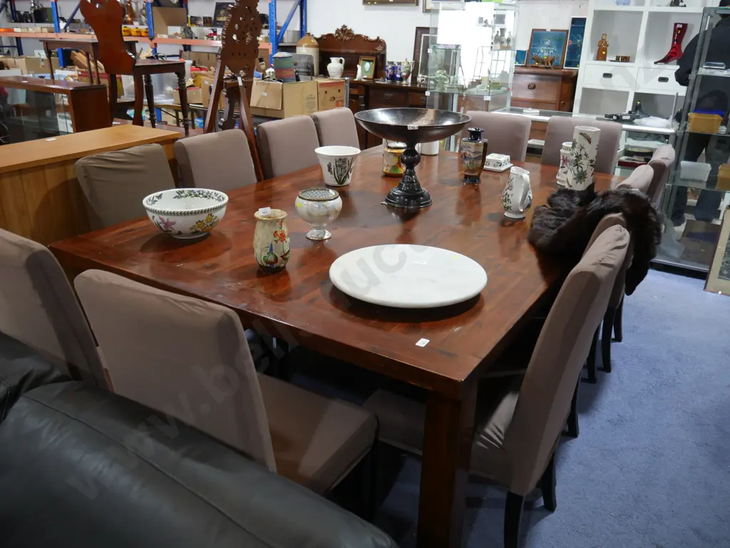 Large dining table and 12 chairs Image 1++