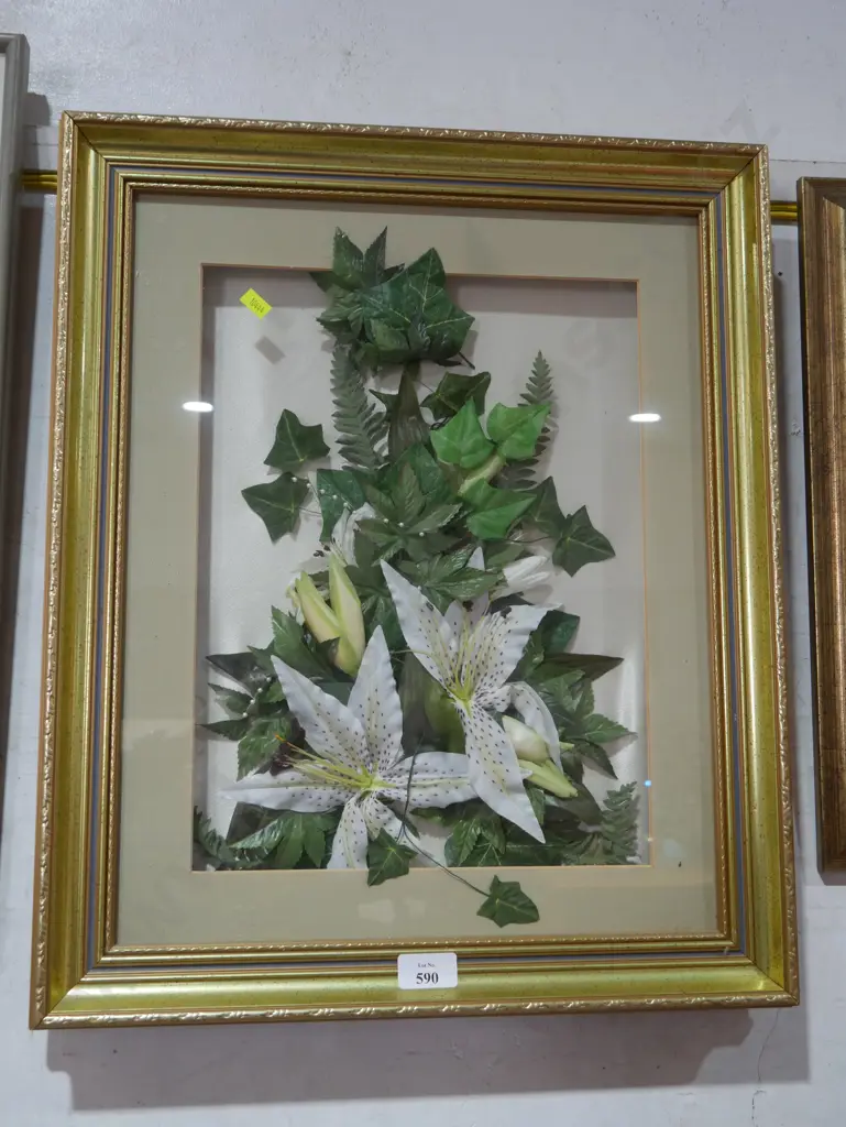 Framed 3D artificial plant artwork Image 1++