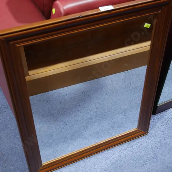 Wood framed mirror