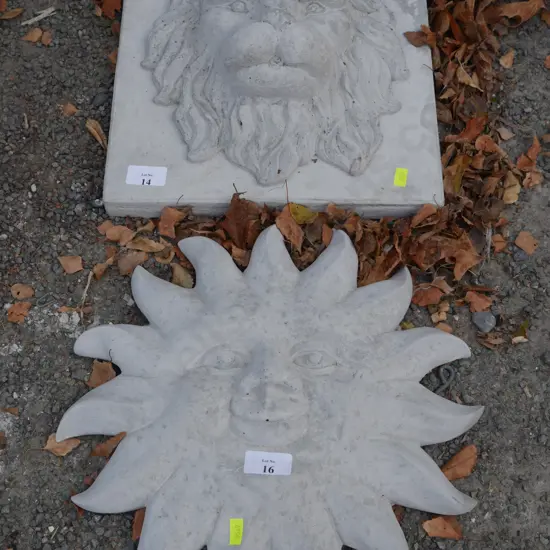 Lion face wall hanging
