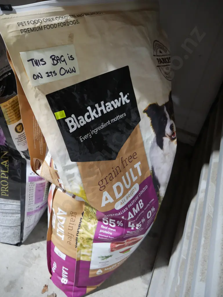 1 bag Blackhawk dog food Image 1++