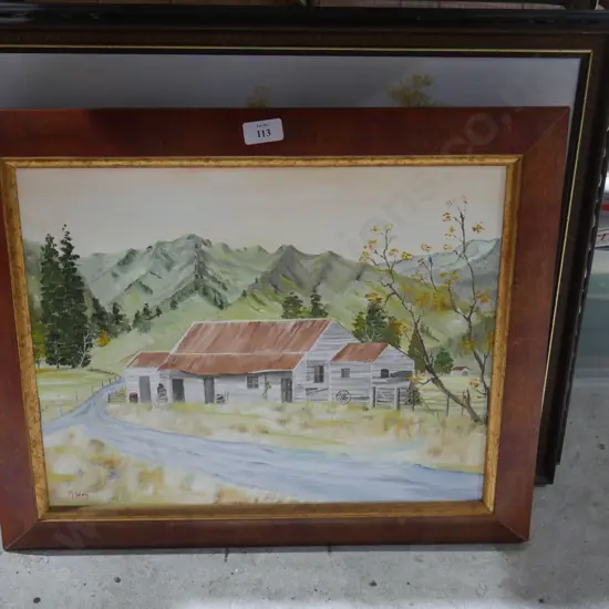 4 framed artworks