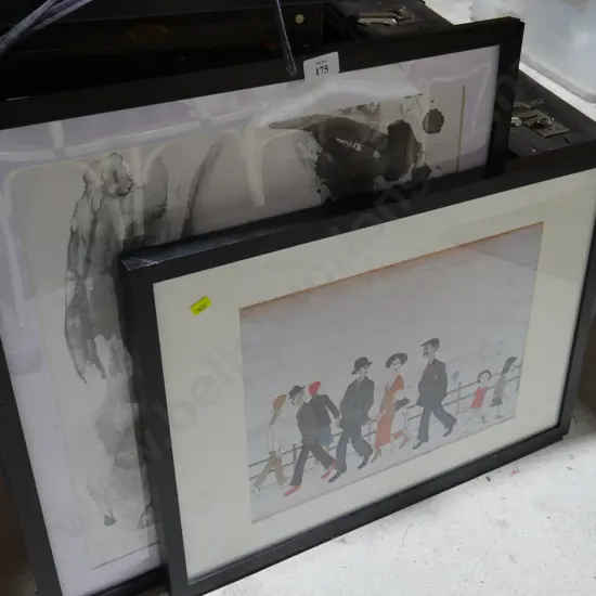 2 framed artworks