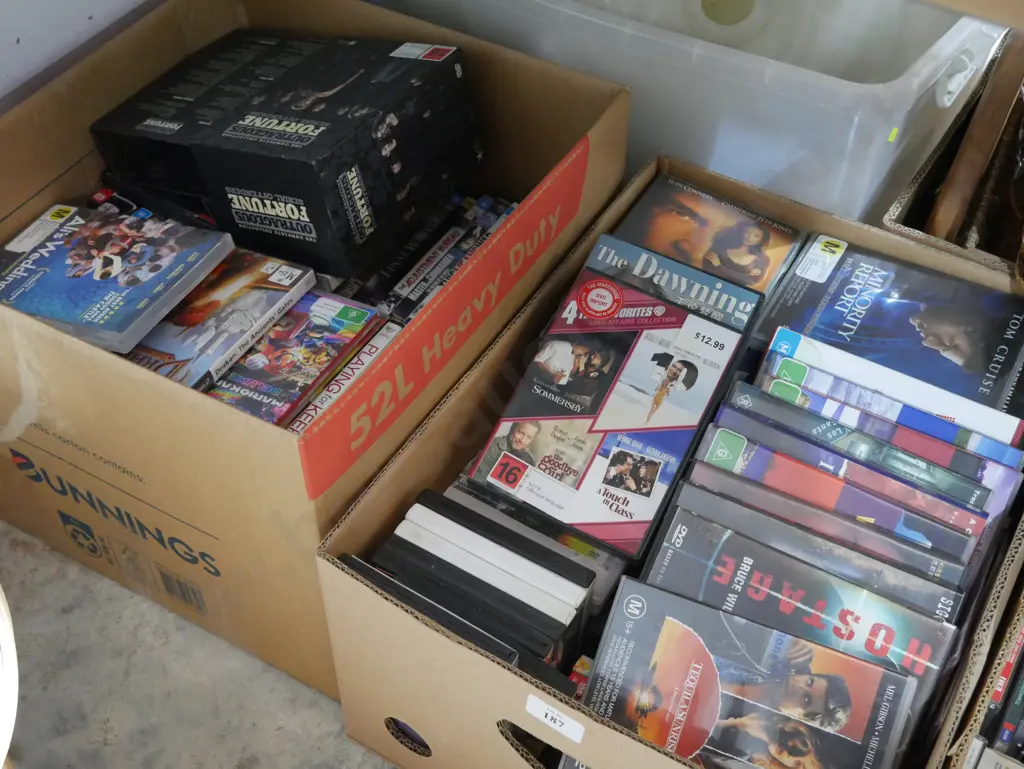 2 boxes of dvds Image 1++