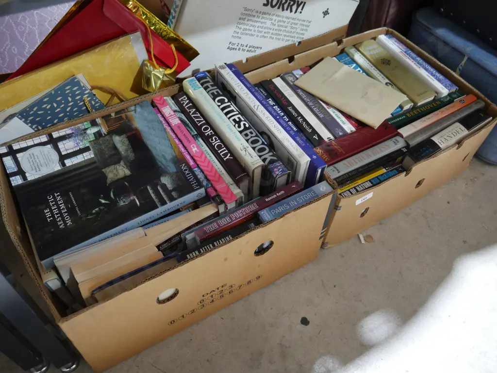 2 boxes of books Image 1++