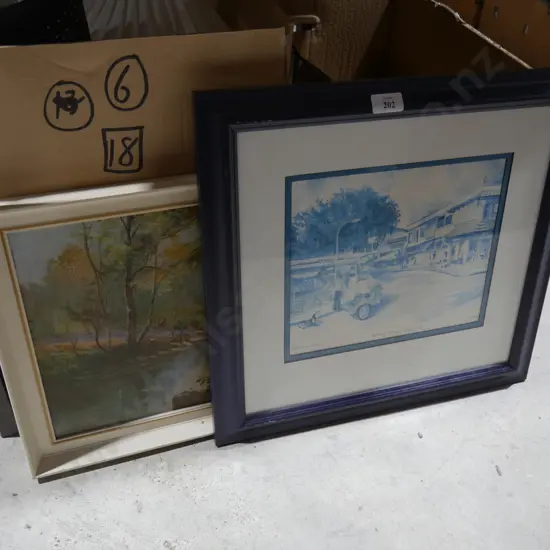 2 framed prints